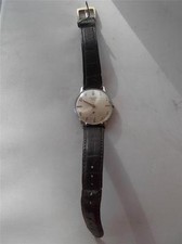 1960s CAUNY PRIMA 17 Jewel Rubis Mens Swiss Made WATCH Seperate Second Hand Dial