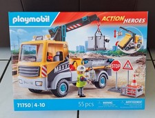 PLAYMOBIL - réff : 71750 - le camion grue de chantier - boîte non ouverte