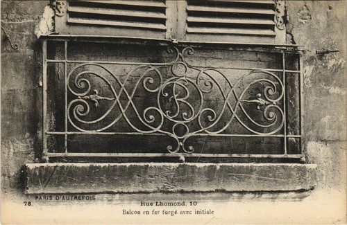 Cpa paris rue lhomond - cpa, 10,