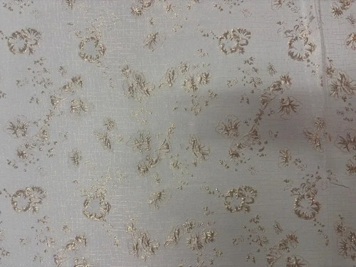 Tissu brocart bleu clair - brocart,