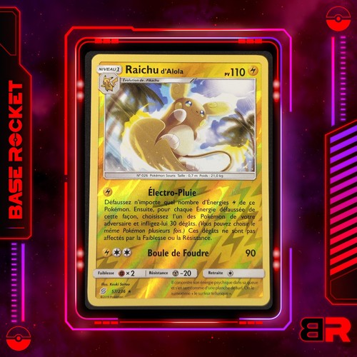 ꓭr carte pokémon raichu - carte,
