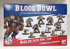 Warhammer Blood Bowl Équipe NOIR ORC THUNDER VALLEY GREENSKINS Modèles Uniques