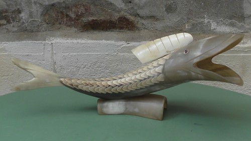 Sculpture poisson corne - poisson, en