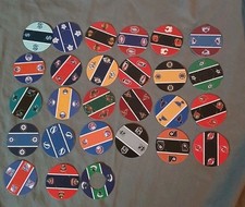 Ambassador Next Generation NHL Air Hockey Table Team Logo Paddle Disc Lot (27)