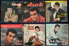 DICK RIVERS Lot 6 x EP 60s 45 tours Yéyé Twist