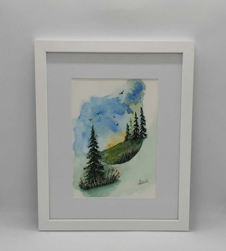 Peinture aquarelle originale - peinture,