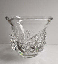 Vase Daum cristal avec croix