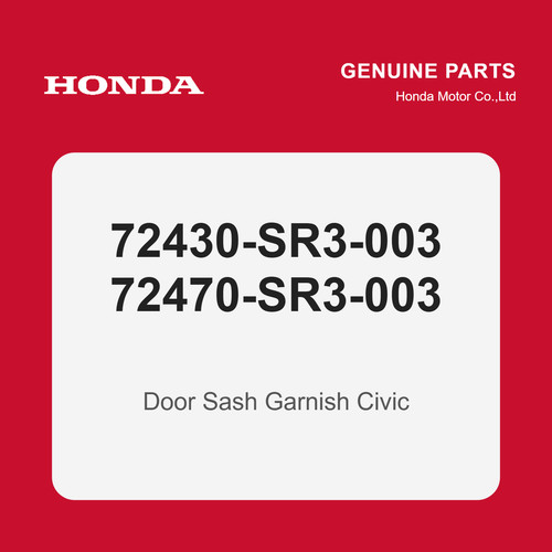 Honda genuine 72430 sr3 - genuine, 72430-sr3-003