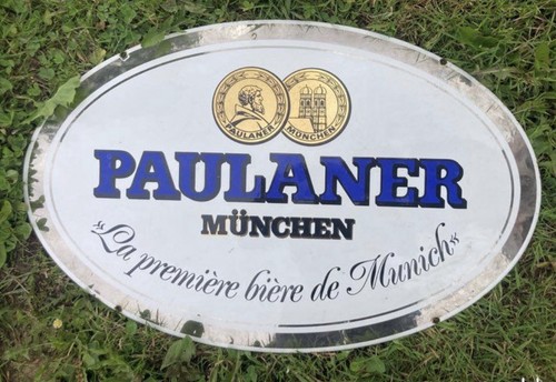 Plaque émaillée bière - plaque,