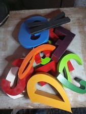 lot de12 lettres en carton