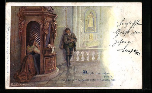 Carte postale artiste - carte, d'artiste