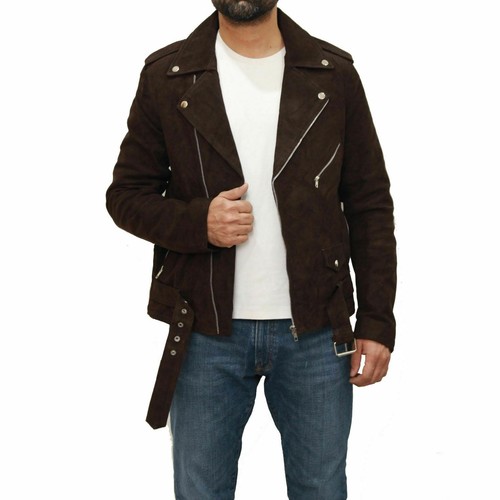 Veste cuir suédé agneau - veste, d'agneau
