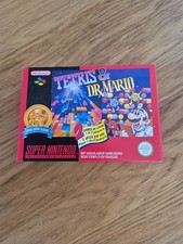 Jeu Tetris & Dr.X Mario Super nintendo Snes Super classic Complet Fah Quasi Neuf