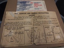 1965 ORIG. CHEVROLET/CORVETTE/CHEVELLE/CORVAIR PROTECTION PLAN /MANUAL/JAC INST.