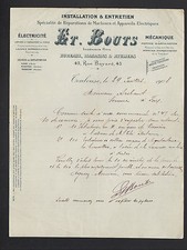TOULOUSE (31) ELECTRICAL MACHINES & APPLIANCES "E. BOUTS Engineer" in 1908