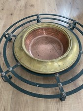 Brasero en laiton avec support