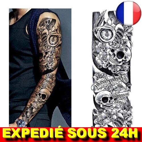 Tatouage temporaire manche - temporaire,