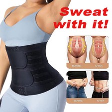 Women Waist Trainer Shapewear Double Tummy Control Body Shaper Belt Butt Lifter