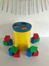 7⚜️ Ancienne Boite A Cube Forme Fisher Price Vintage Réf: 1024 Année 1977