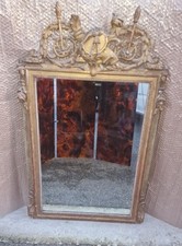 Miroir ancien bois bois doré Directoire **.