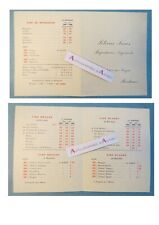● LOLIVIER Frères livret tarifs vins 1899 1900 Bordeaux rue Naujac vieux papier