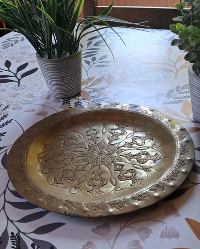 Plat laiton marocain - laiton,