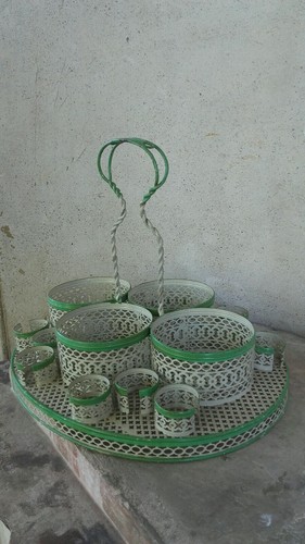 Ancien panier bouteilles - à,
