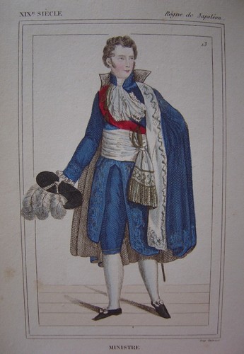 Très belle gravure costume - très,