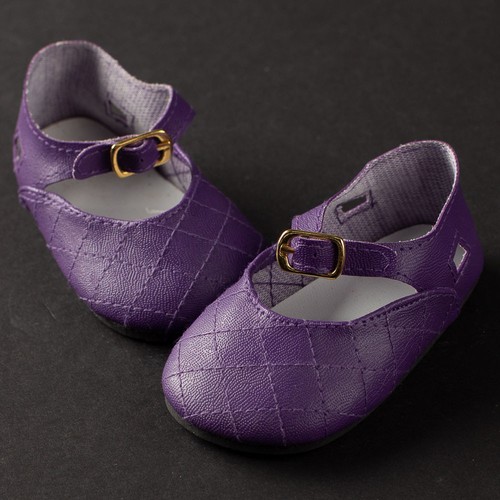Chaussure violet 98mm poupée - chaussure,
