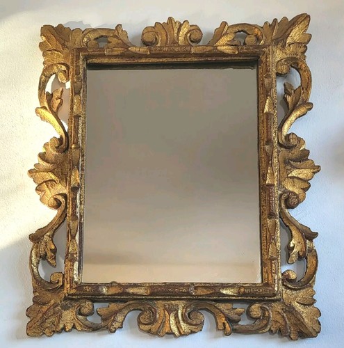 Miroir style rocaille bois - miroir,