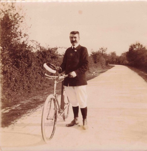 Old photograph elegant man and - old,