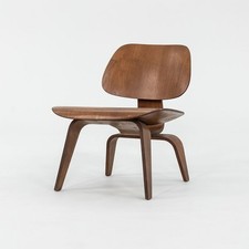 C. 1953 Charles and Ray Eames for Herman Miller LCW Lounge Chair in Walnut
