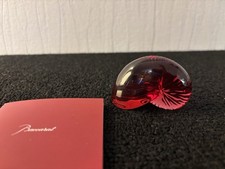 Nautile Red Baccarat Crystal Shell