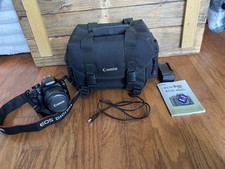 Canon EOS Rebel XS Black EF-S 18-55mm Lens W/ Charger, Bag, SD Card and Manual