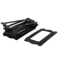 Desk bookcase 64 x 31mm file drawer label holder black 8pcs