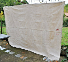 Drap ancien en chanvre et lin