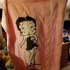 Twin size Betty Boop Comforter & Fitted Sheet Pink EUC