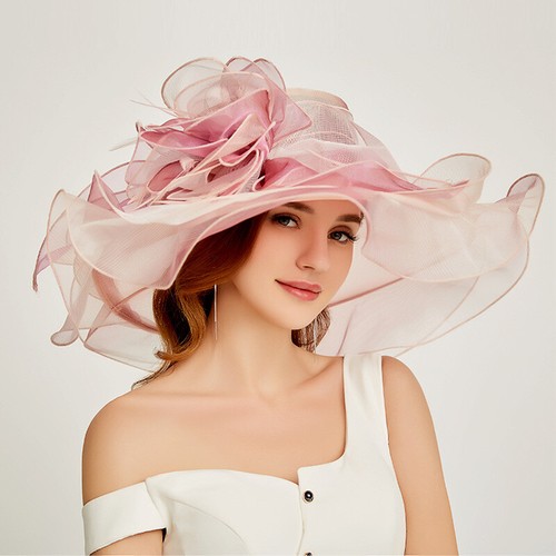 Femme organza maille chapeau - organza,