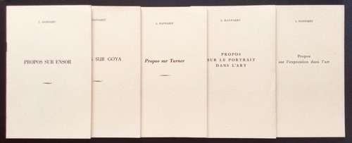 Lot ouvrages hannaert - ouvrages, l.