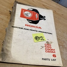 Honda C50 C50M C65 C65M parts list liste catalogue pièce détachée édition 6