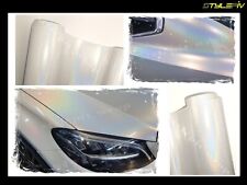 Film vinyle covering blanc holographique 152x30cm thermoformable adhesif