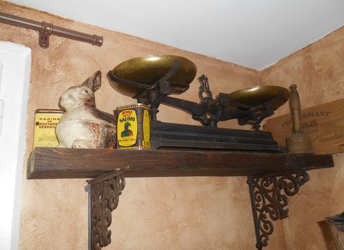 Balance ancienne plateaux - ancienne, 2