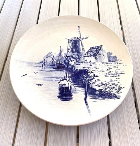 Assiette plat style delft - ou,