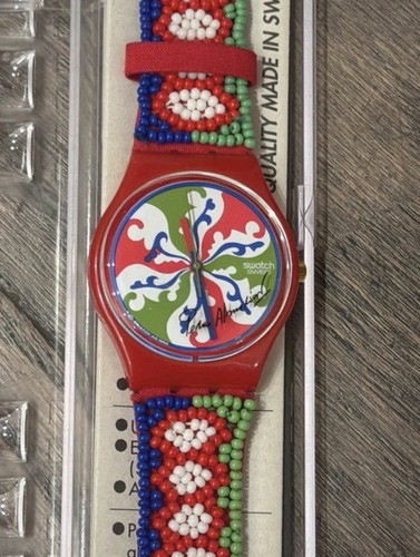 Montre swatch multicolore - montre,