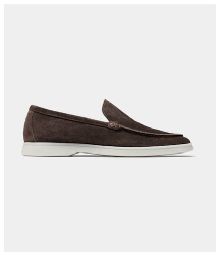 Suitsupply brown slip suede - brown,