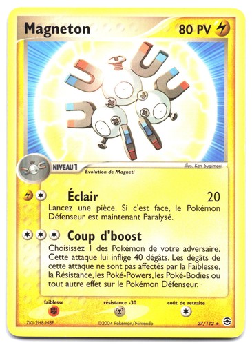Carte pokémon magneton 112 - pokémon, 27/112