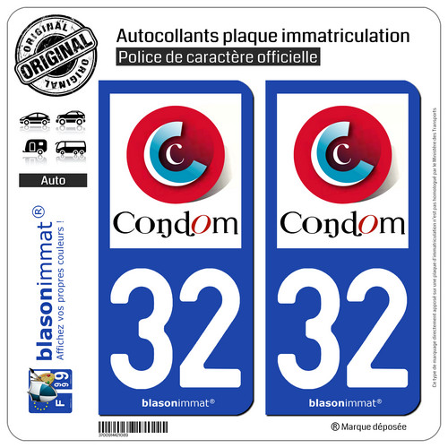 Stickers autocollant plaque - 2,