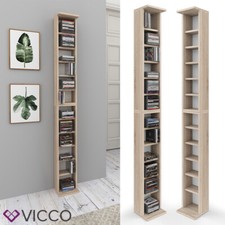 Étagère CD VICCO Étagère DVD murale blanche Étagère suspendue Étagère à livres 