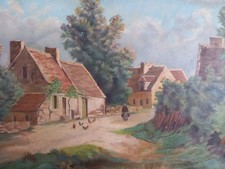 Peinture Corps De Ferme Coq Et