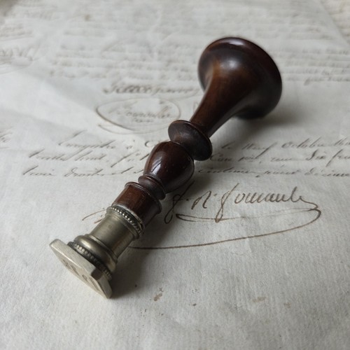 Sceau cachet ancien monogramme - sceau,